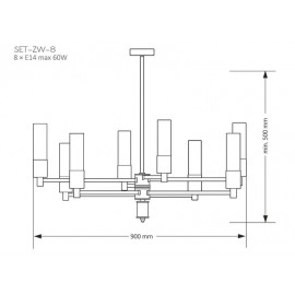 Люстра SETI SET-ZW-8(N)